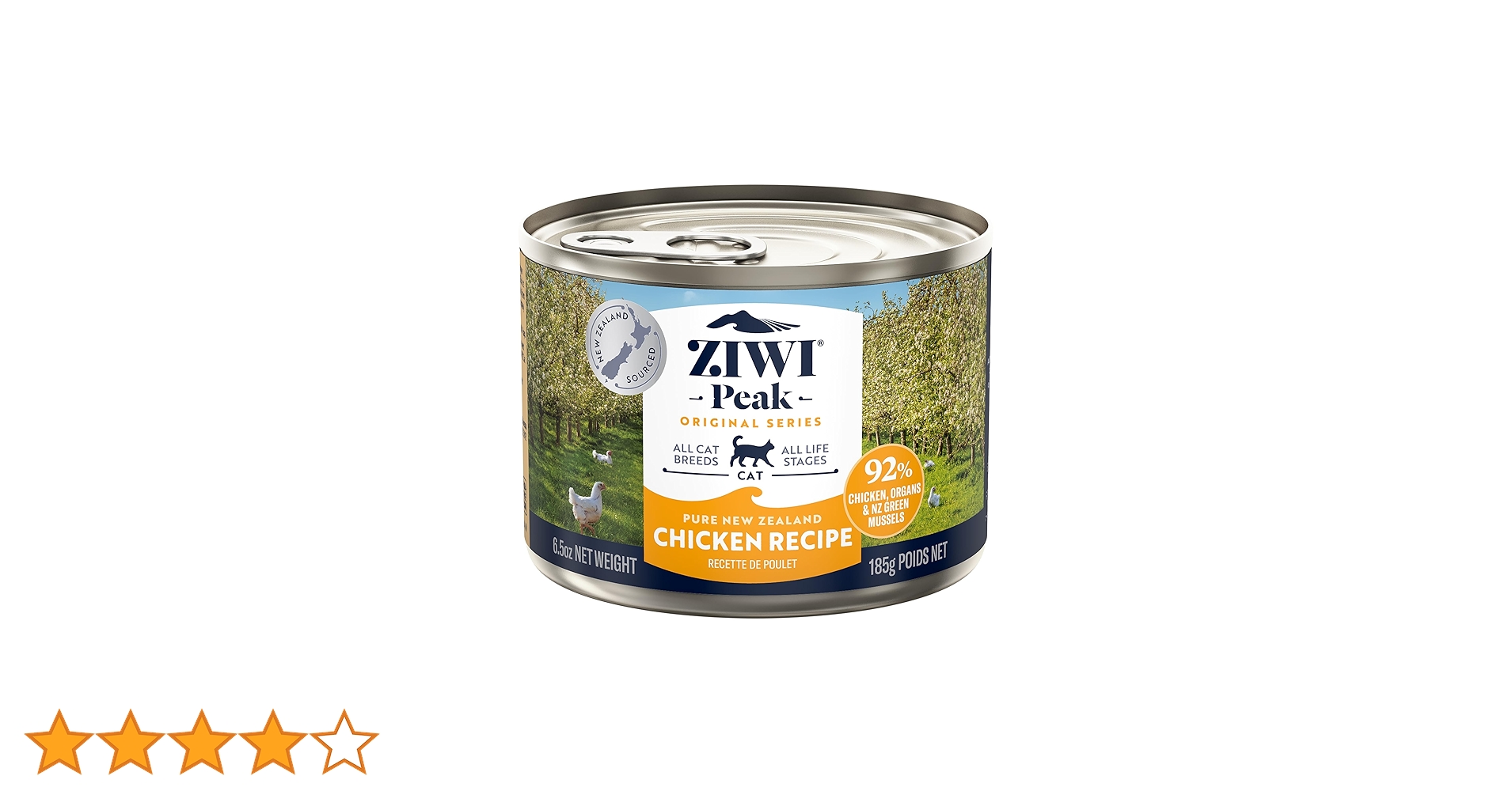 ZIWI Peak チキン缶 185g 猫用 9缶セット ZIWI Peak（ジウィピーク） キャット缶フリーレンジチキン185g